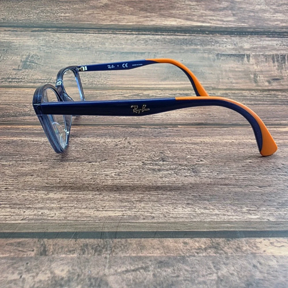 Ray-Ban RB 1586 3775 Blue Orange Cat Eye Eyeglass Frames 47-16-130